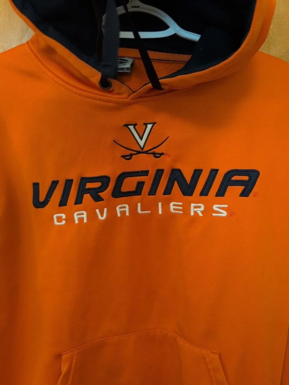 Stadium‎ Athletic Sweatshirt Mens L Orange Hoodie Pullover Virginia Cavaliers